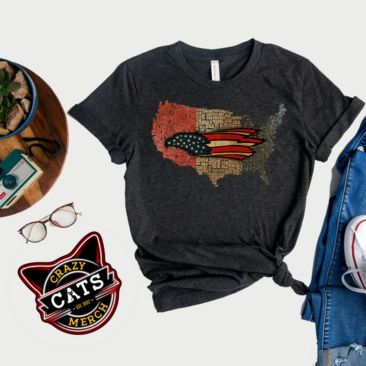 Patriotic American Eagle Shirt: Show Your Love for the USA