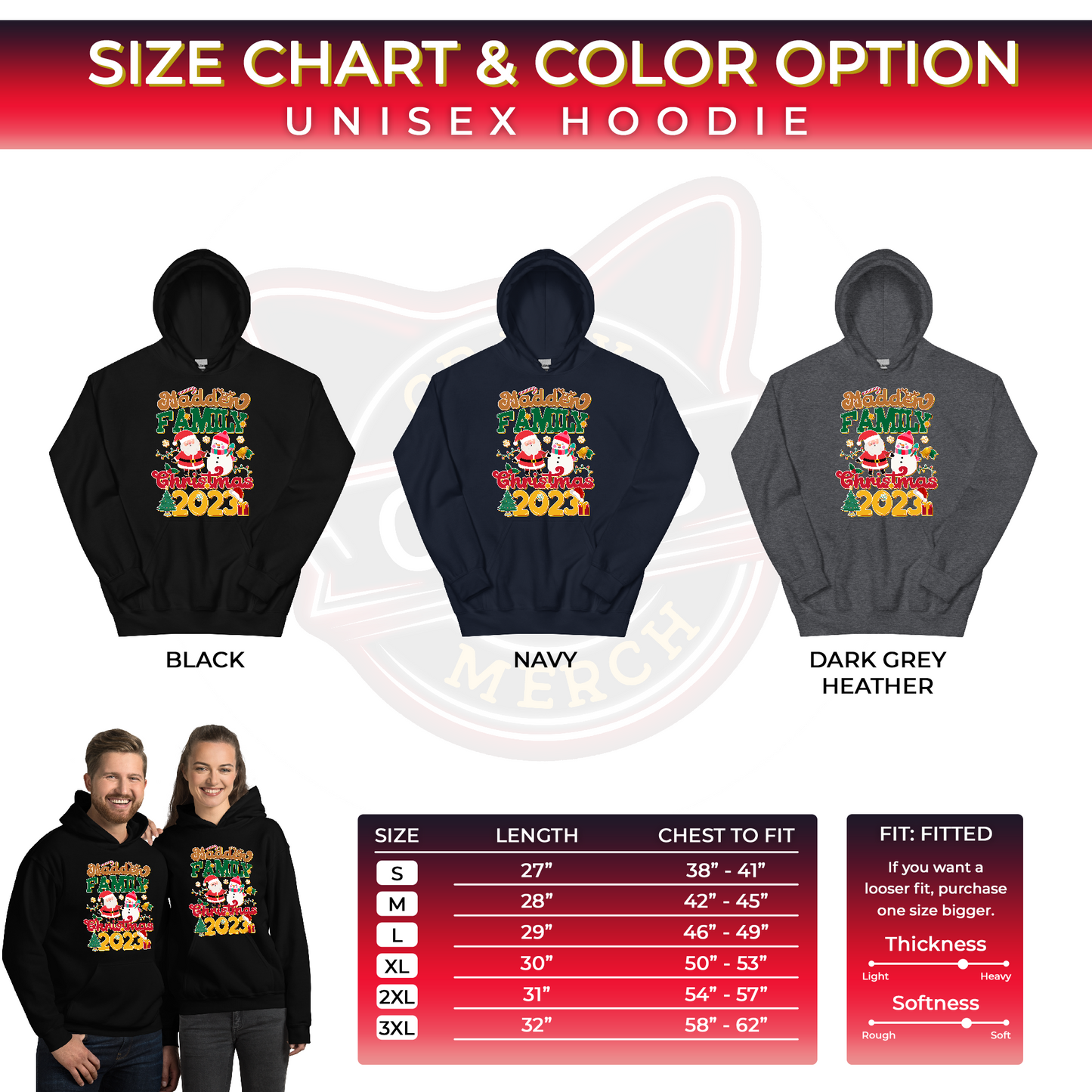 Madden Family Christmas 2023 Christmastime Unisex Dark Hoodie