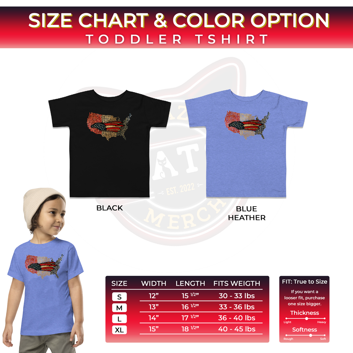 American Eagle Flag Vintage Red Gold & Blue USA Kids Dark Shirt