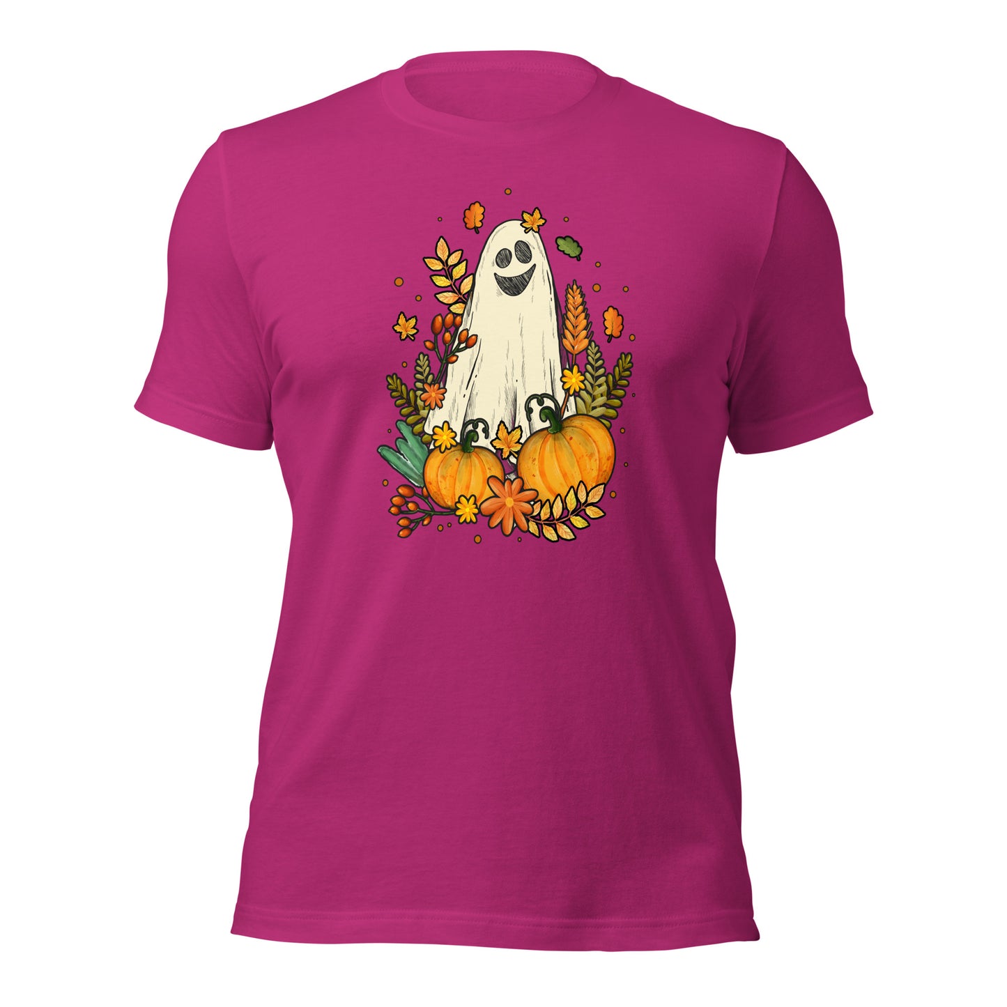 Spooky Ghost Autumn Fall Thanksgiving Unisex Light Shirt