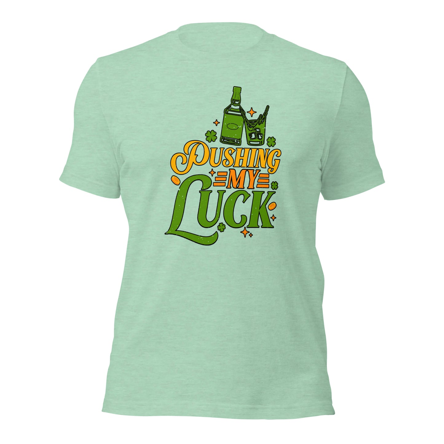 St. Patricks Day Pushing My Luck Gamer Unisex Light Tshirt