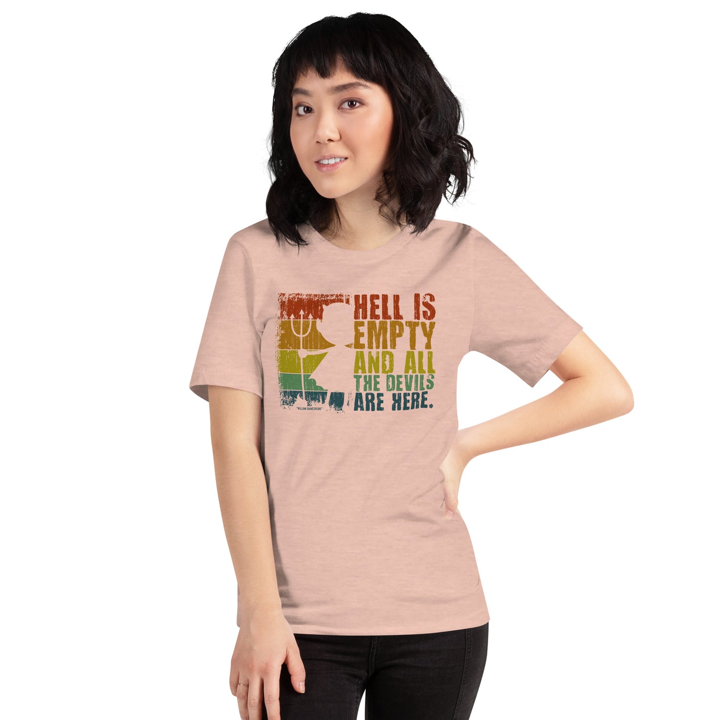 Shakespeare The Tempest "Hell Is Empty And All The Devils Are Here" Unisex Light Shirt