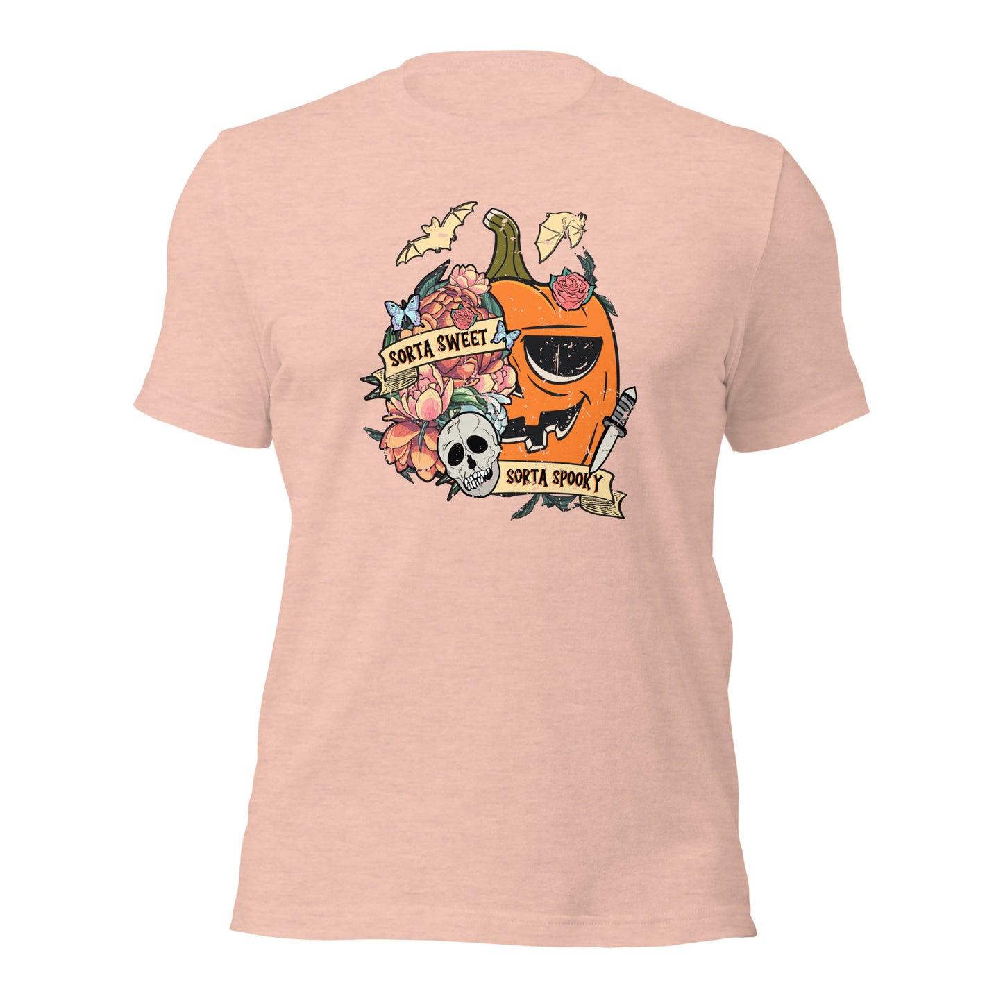 Retro Sorta Sweet Sorta Spooky Halloween Pumpkin Unisex Light Shirt