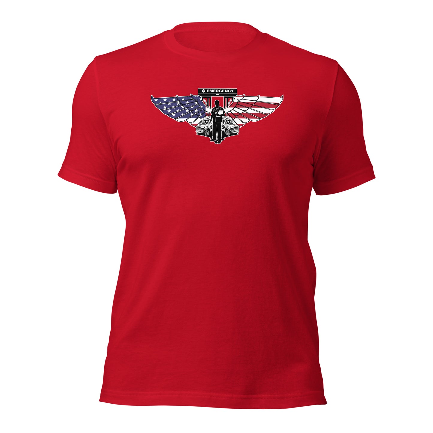 American Patriotic Nurse Dedicated Healthcare Hero Unisex Dark T-shirt