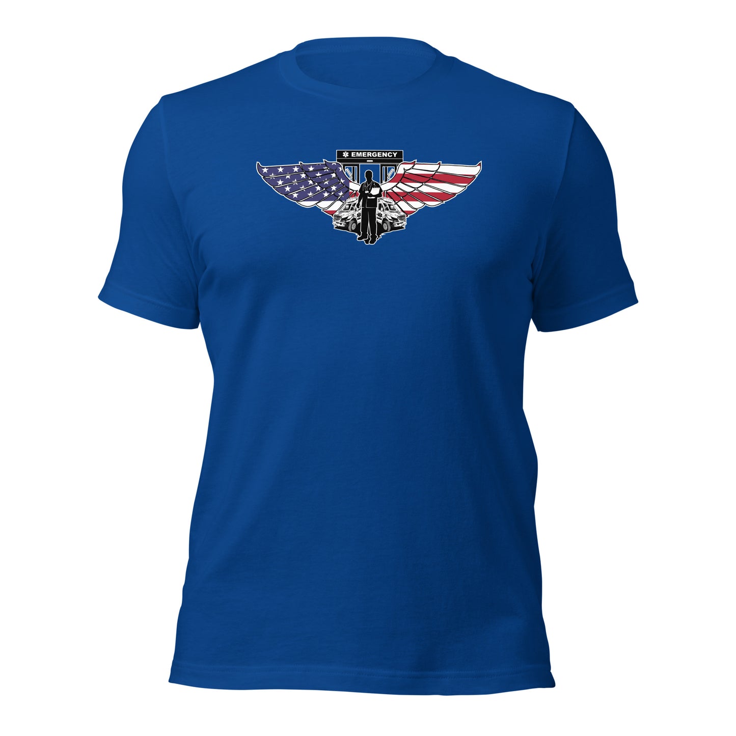 American Patriotic Nurse Dedicated Healthcare Hero Unisex Dark T-shirt