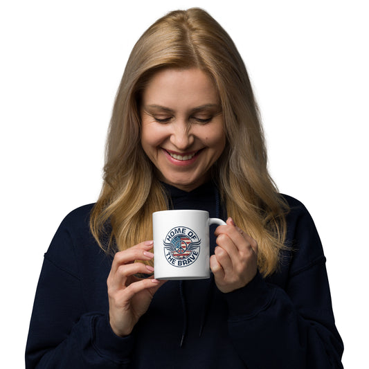 Home Of The Brave Vintage Military Veteran Mug