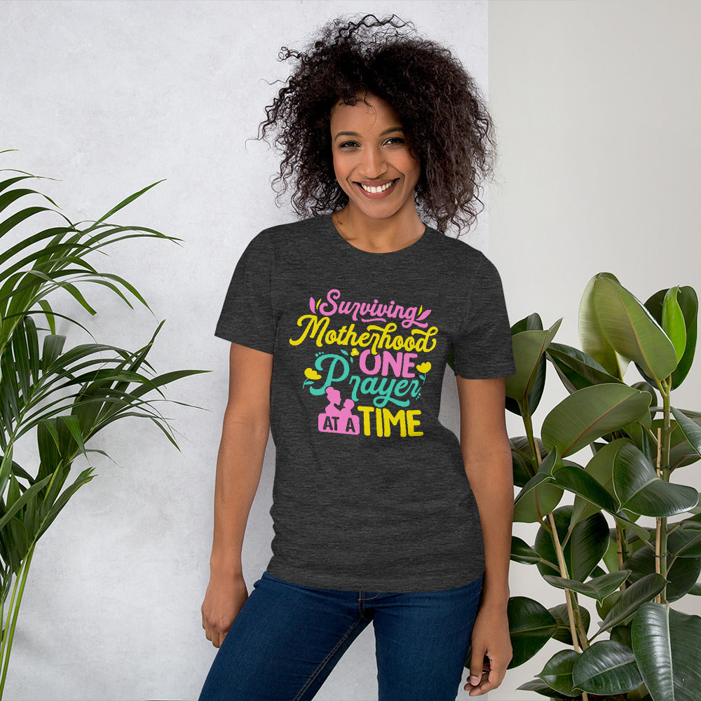 Surviving Motherhood One Prayer At A Time Mother's Day Dark Shirt