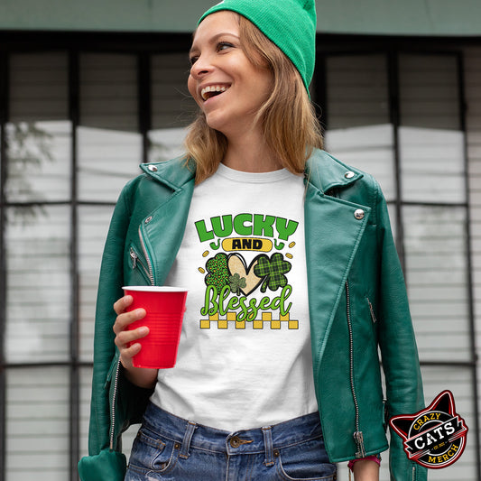 Lucky And Blessed Green Day Lucky Heart Unisex Shirt