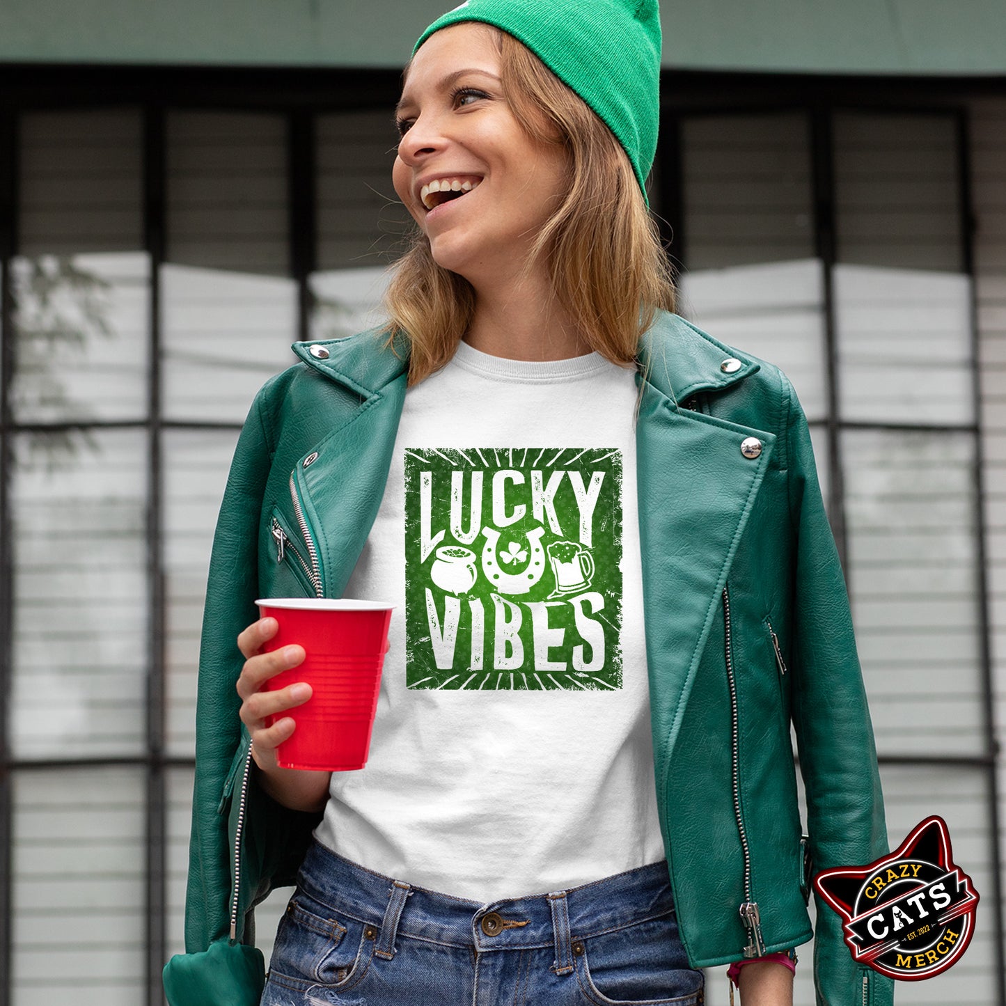 Lucky Vibes Summer Vibes Lucky St. Patricks Day Unisex Light Shirt