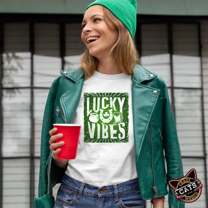 Lucky Vibes Summer Vibes Lucky St. Patricks Day Unisex Light Shirt