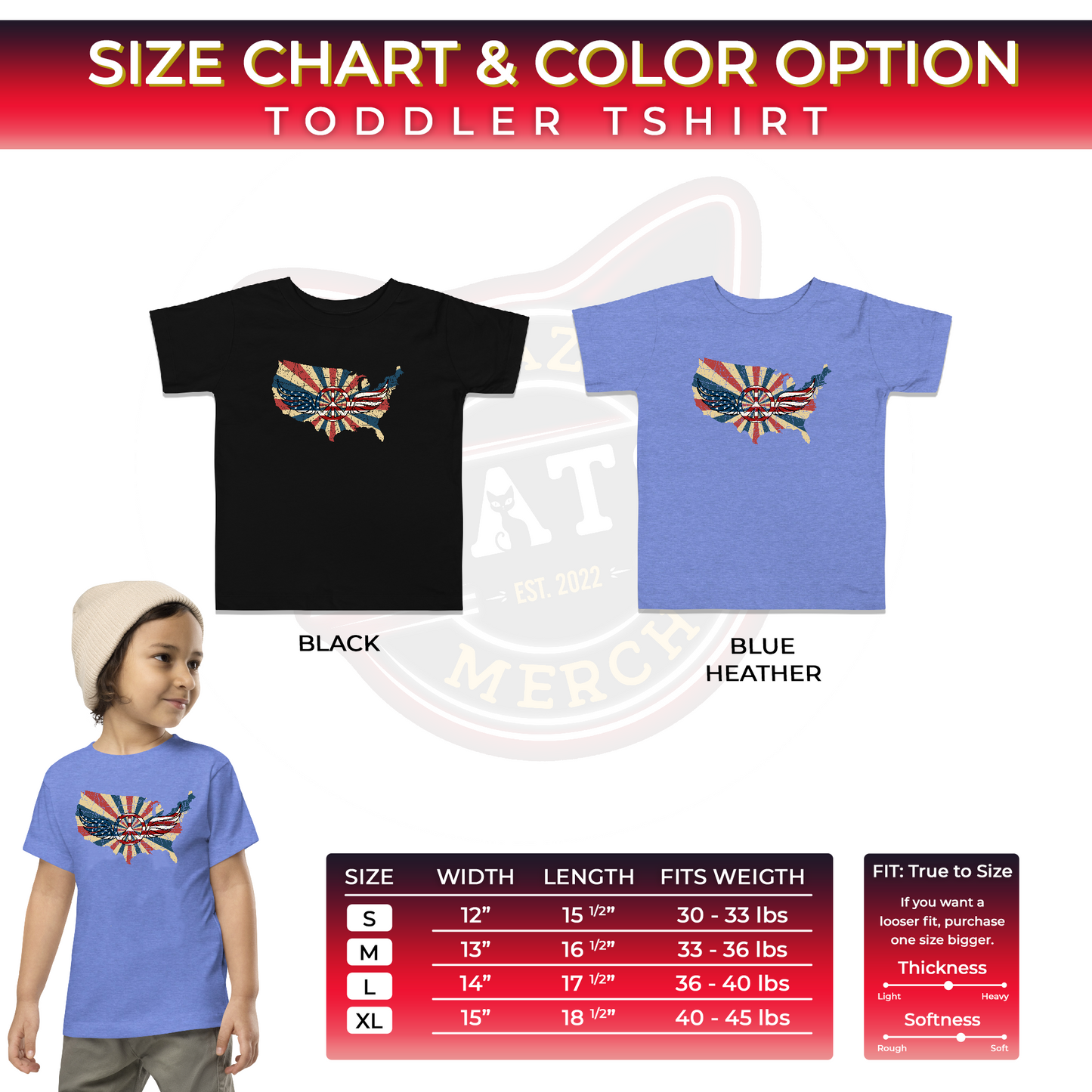 Retro American Flag Peace Sign Wings Map Kids Tee