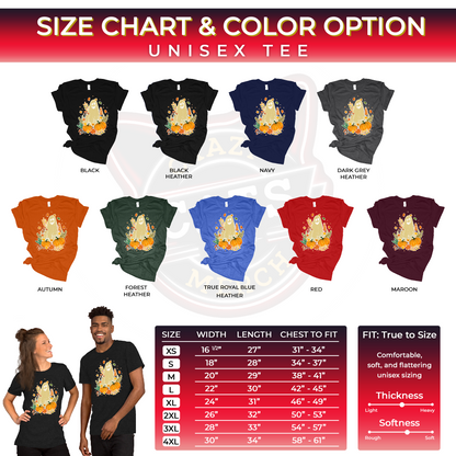 Spooky Ghost Autumn Fall Thanksgiving Unisex Dark Shirt
