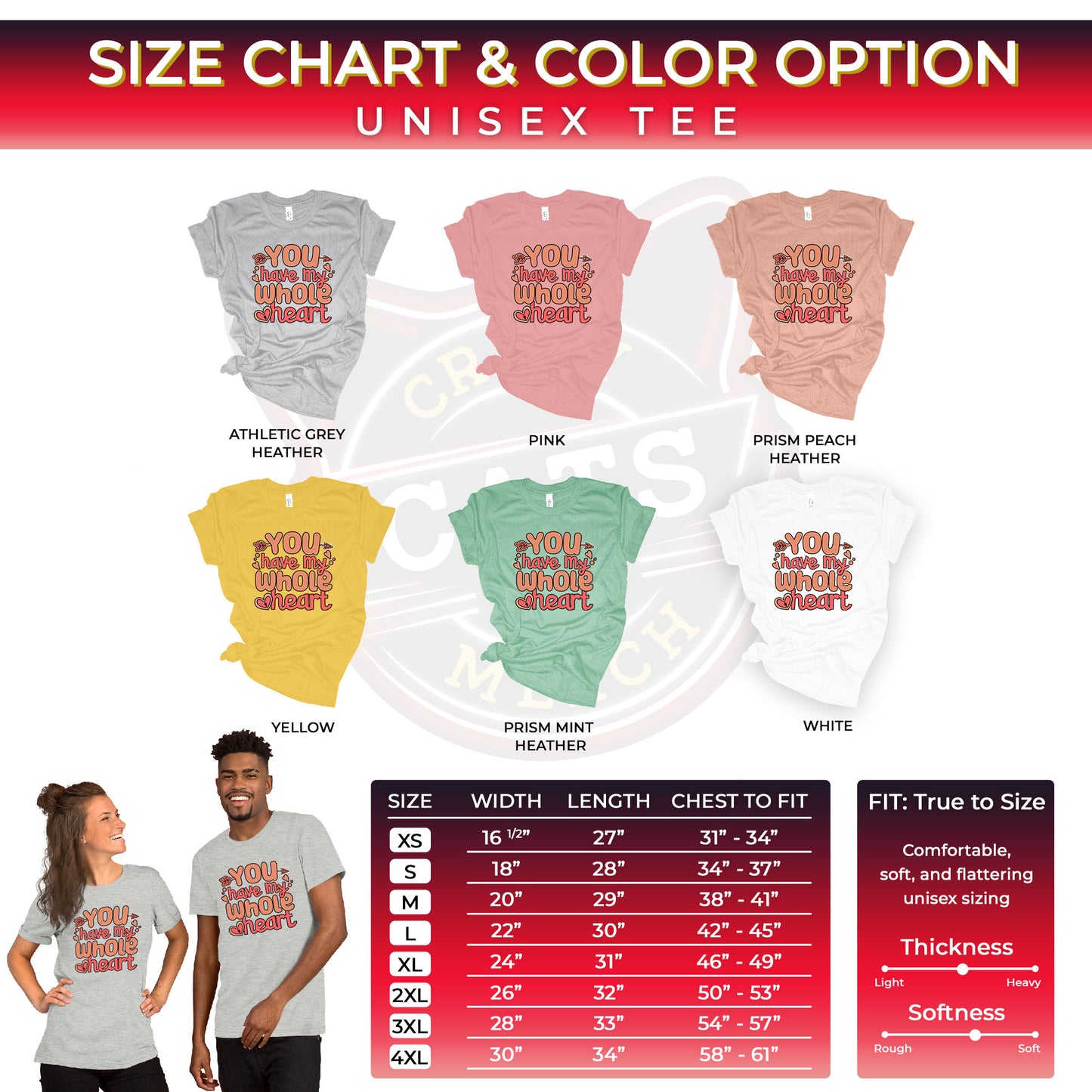 Valentines Day Gift You Have My Whole Heart Couples Light Shirt