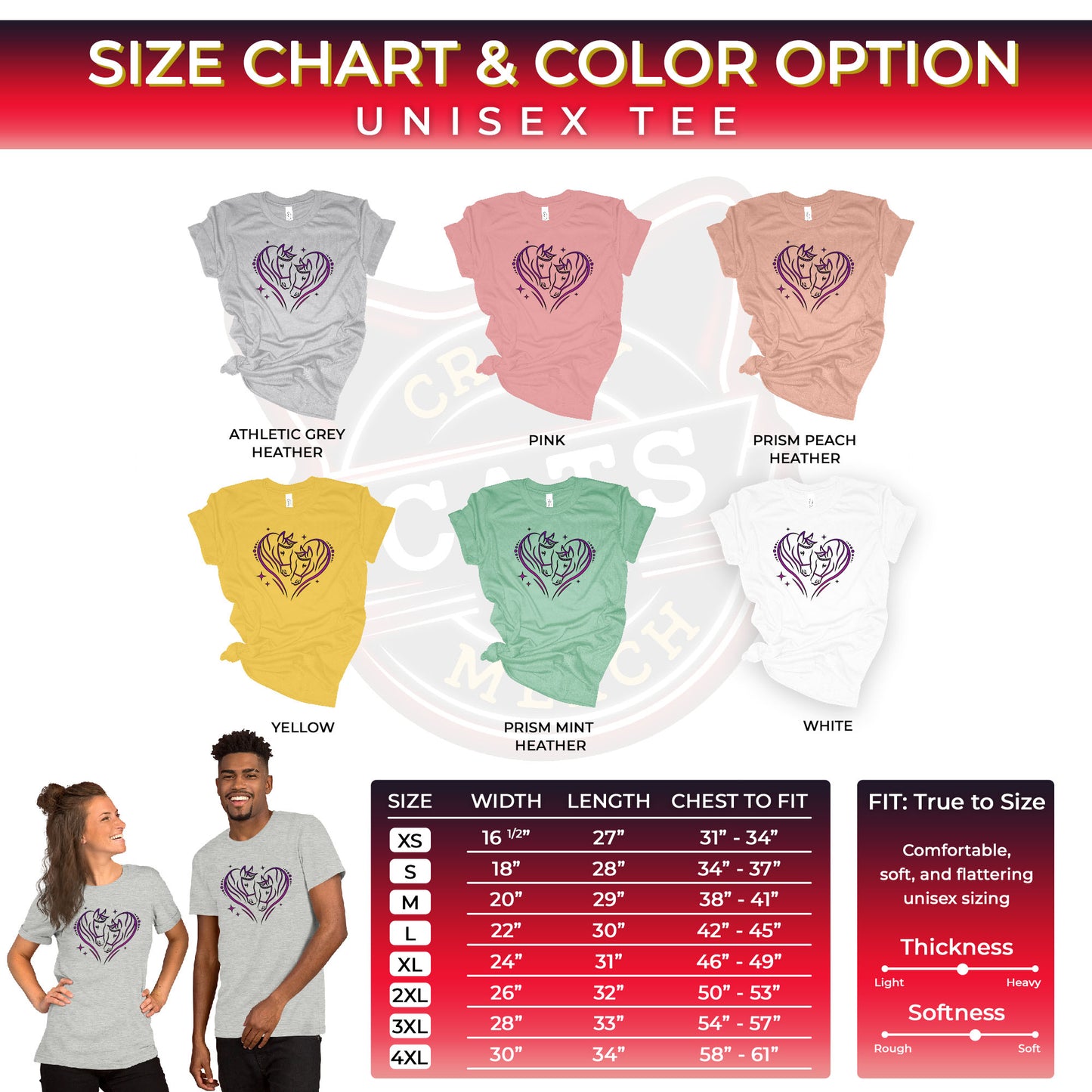 Valentines Day Equestrian Horse Heart Unisex Light Shirt
