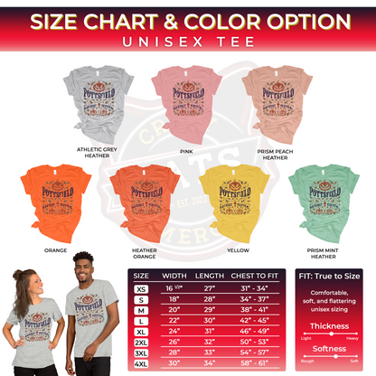 Pottsfield Harvest Festival Pumpkin Season Unisex Light Shirt