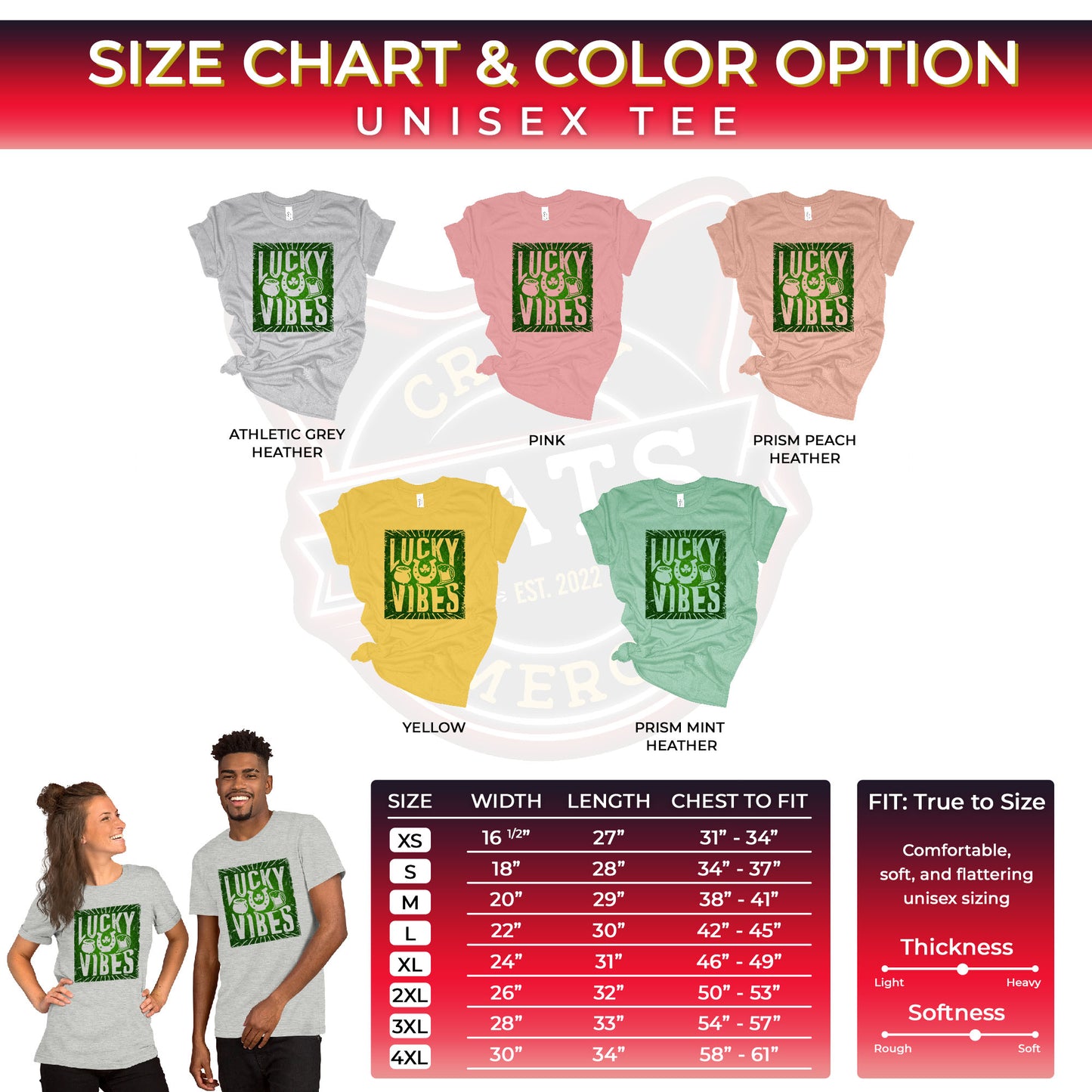 Lucky Vibes Summer Vibes Lucky St. Patricks Day Unisex Light Shirt