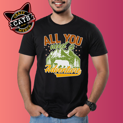 Valentines Day All You Need Is Adventure Unisex Dark Shirt