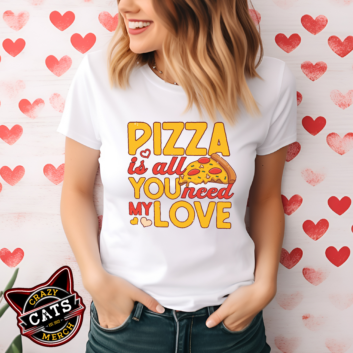 Pizza Lover Shirt Pizza Is All You Need My Love Couple Tees Valentines Day Light Shirt