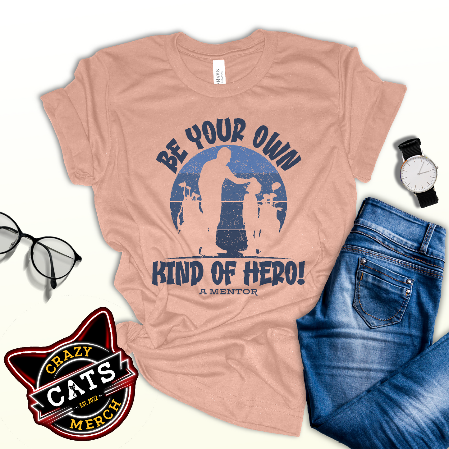 Golf Coach Gifts Be Your Own Kind Of Hero A Mentor Unisex Light T-shirt