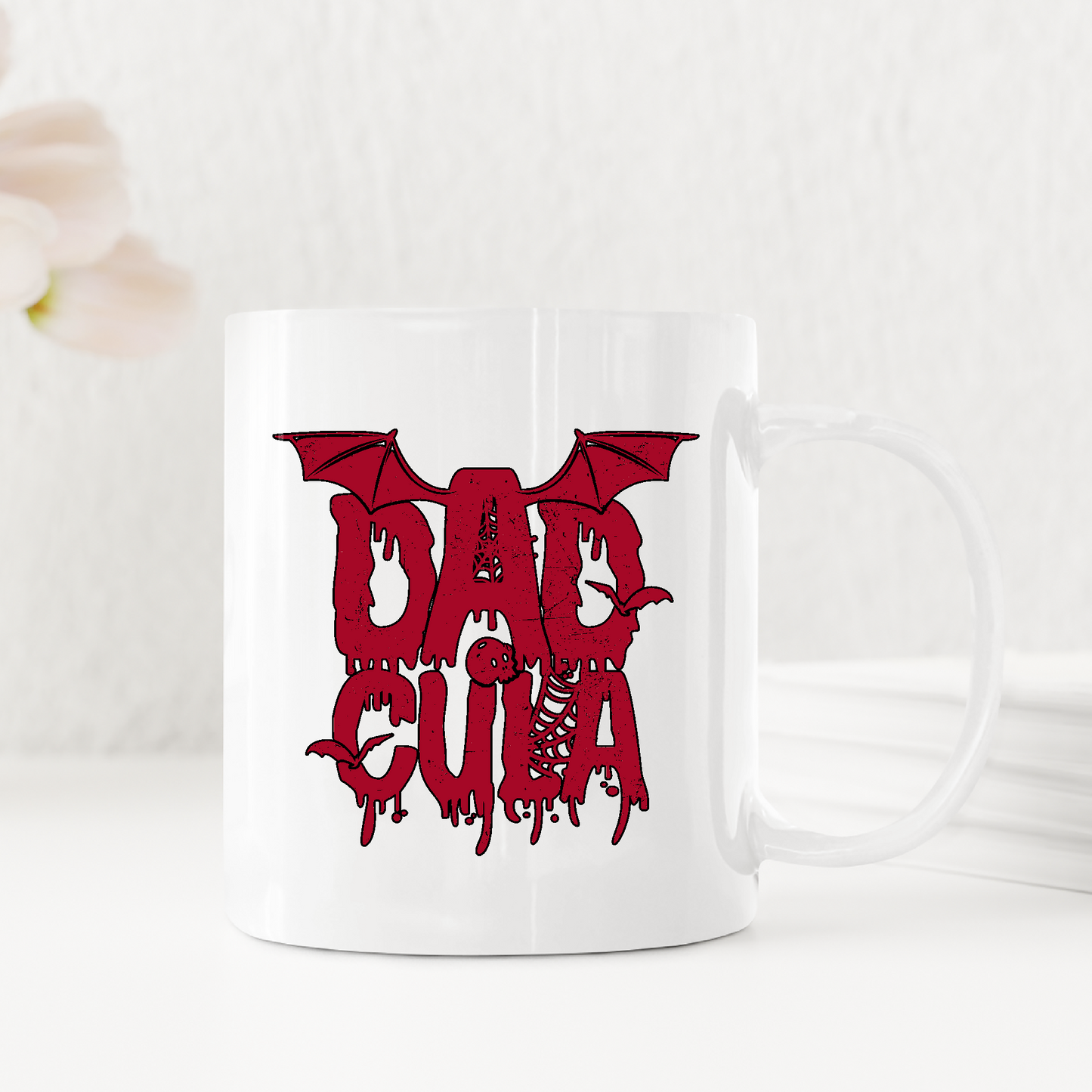 Dadcula Spooky Halloweeen For Dad Mugs