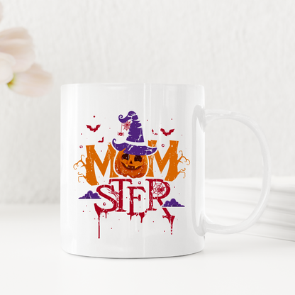 MomSter Happy Halloween Witch Pumpkin Spooky Mug