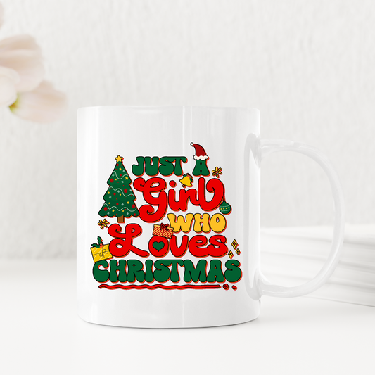 Just a Girl Who Loves Christmas Joyful Yuletide Mug