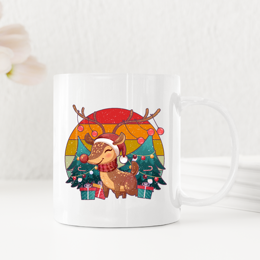 Christmas Vintage Reindeer Classic Winter Mugs