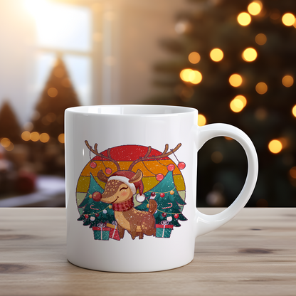 Christmas Vintage Reindeer Classic Winter Mugs