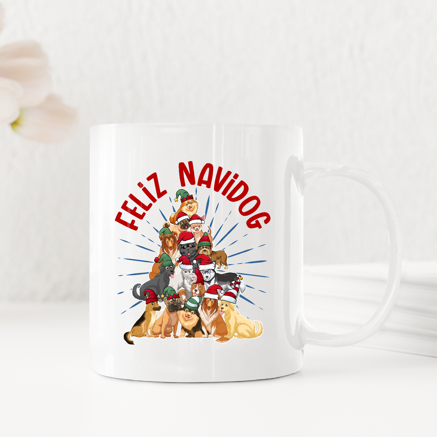 Feliz Navidog Dog Lover Xmas Coffee Mug