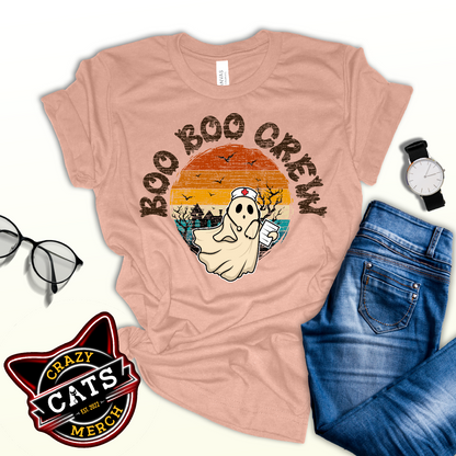 Boo Boo Crew Nurse Doctor Halloween Unisex Light Shirt