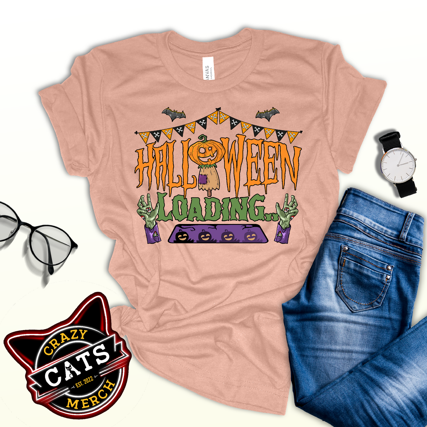 Halloween Loading Festival Of The Dead Halloween Unisex Light Shirt