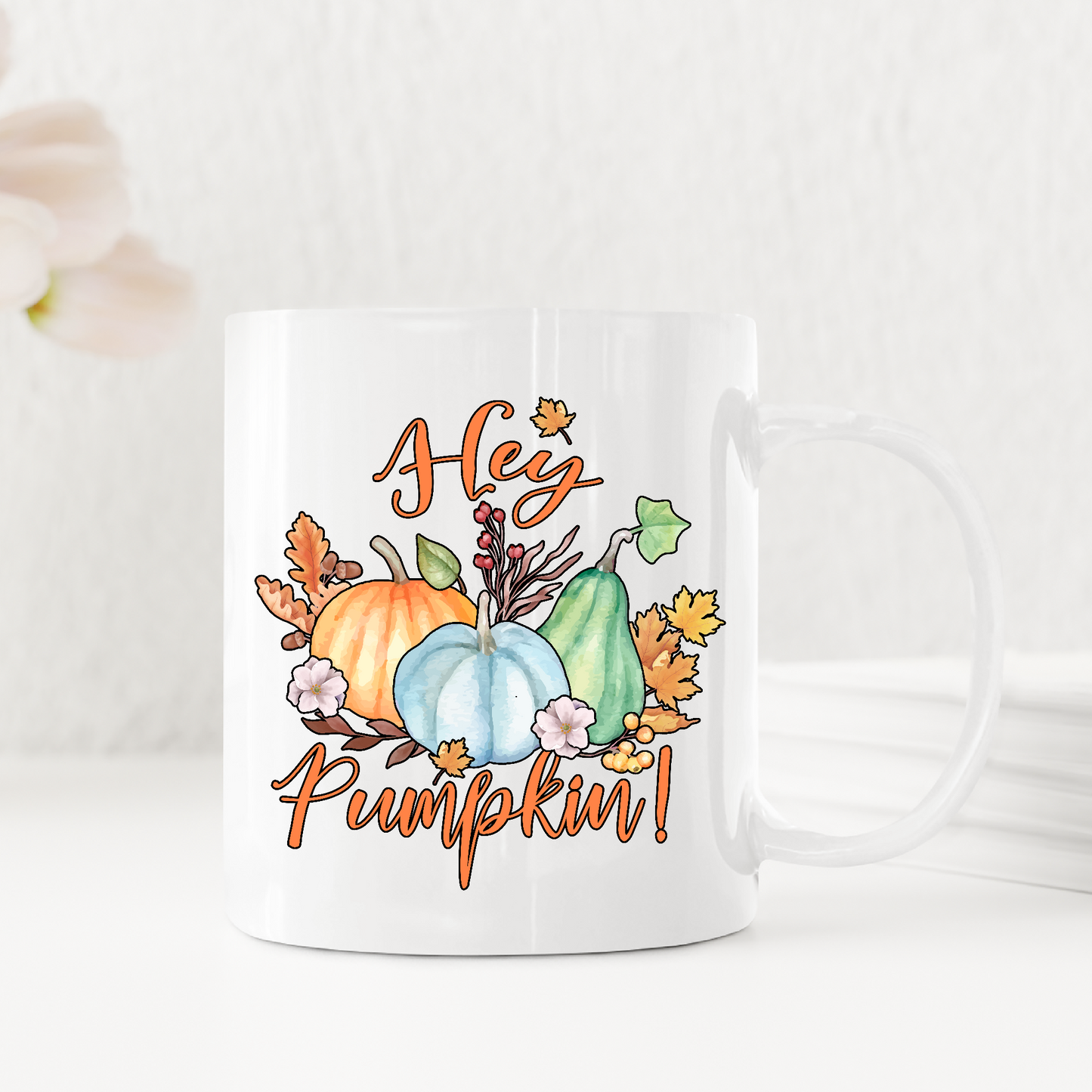 Hey Pumpkin Fall Thanksgiving Patch Mugs