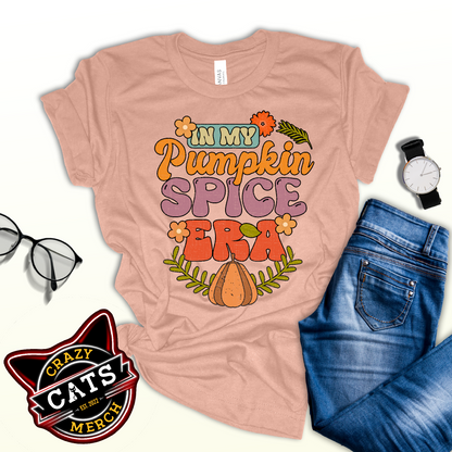 In My Pumpkin Spice Era Thanksgiving Humor Unisex Light Shirt