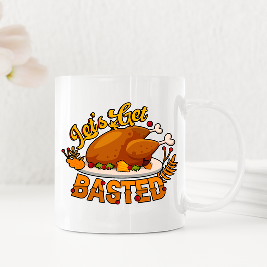 Let's Get Basted Family Thanksgiving Dinner Mugs