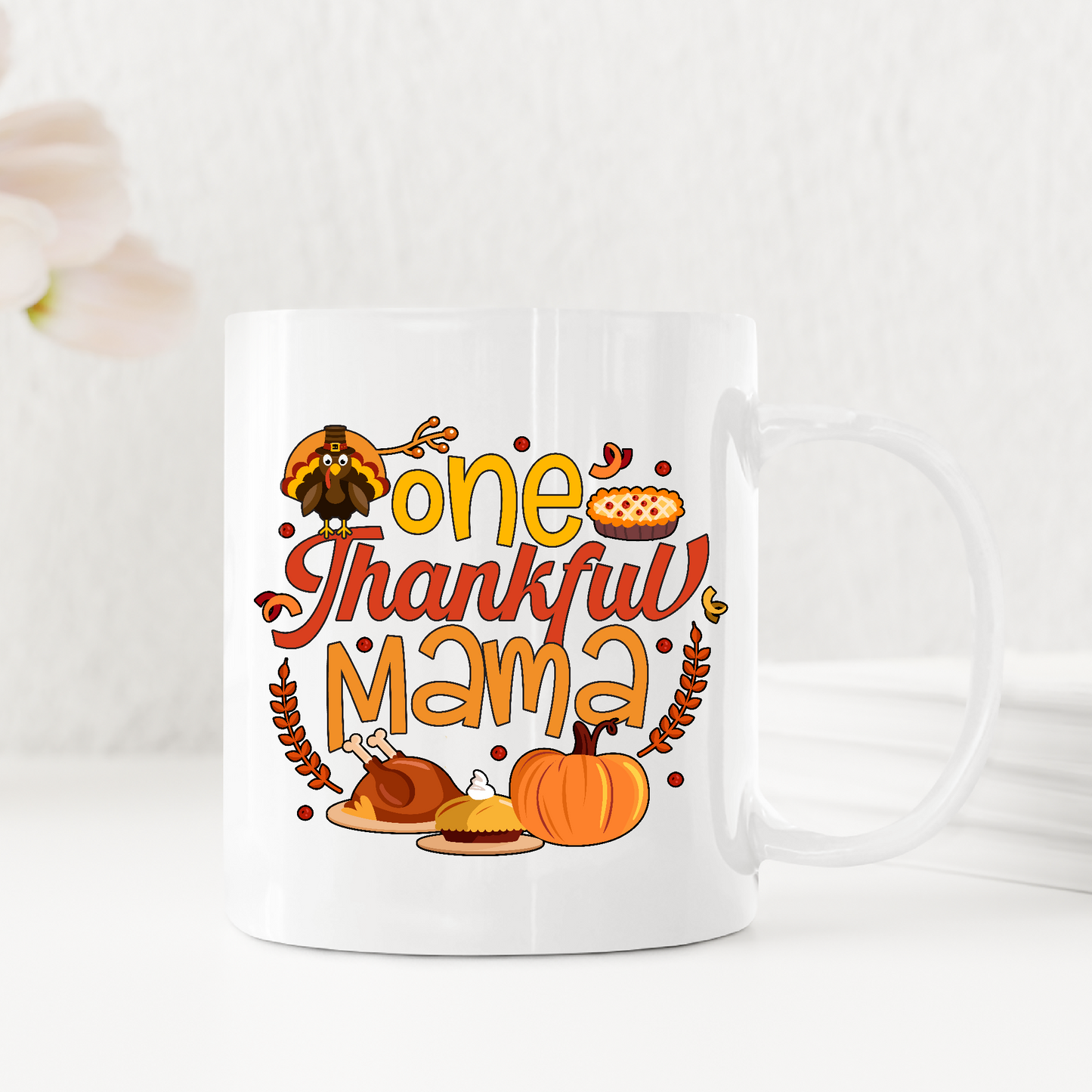 One Thankful Mama Gratitude-Infused Thankgiving Mug