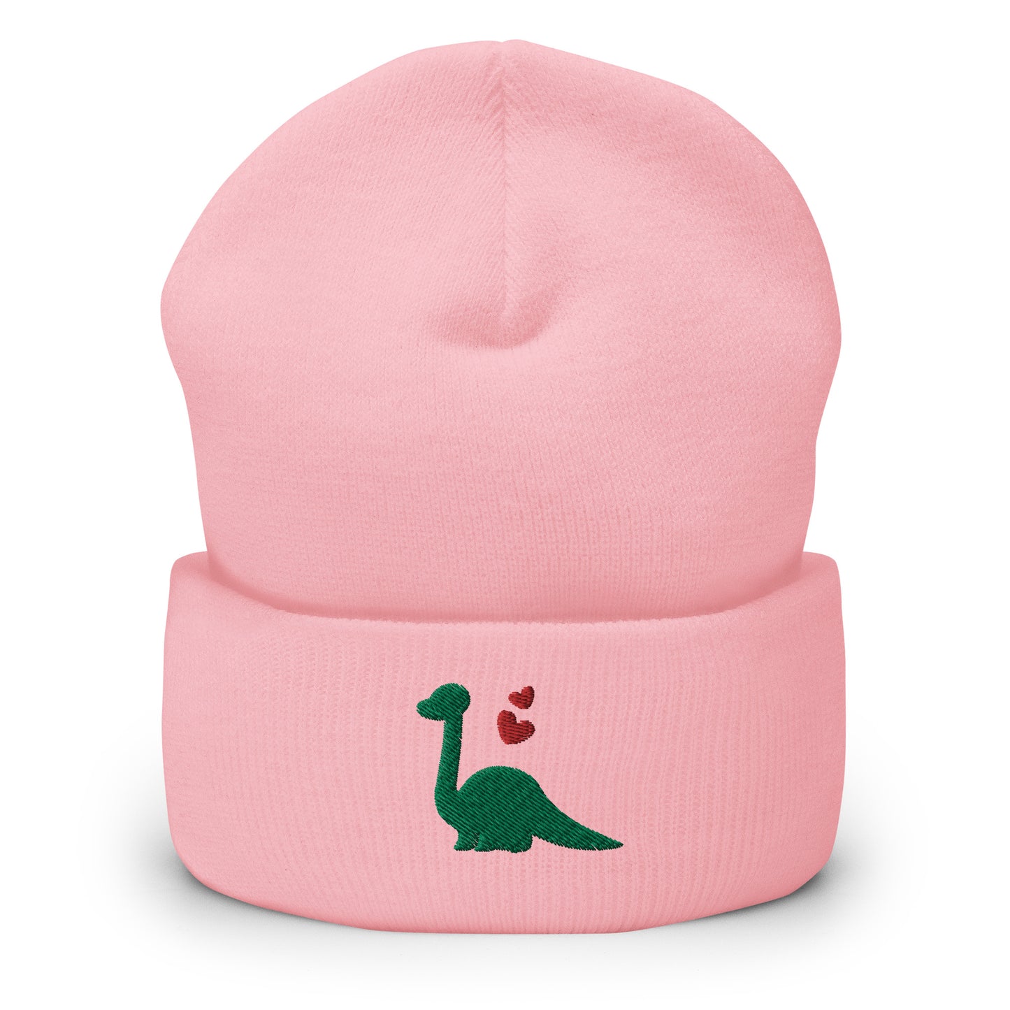 Dinosaur Lover Heart Cuffed Beanies