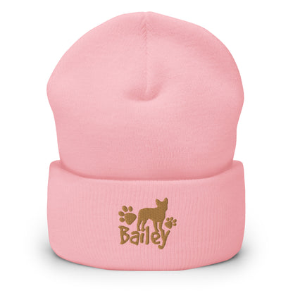 Bailey Cap Animal Lover Hat Gift For Fur Parents Cuffed Beanies