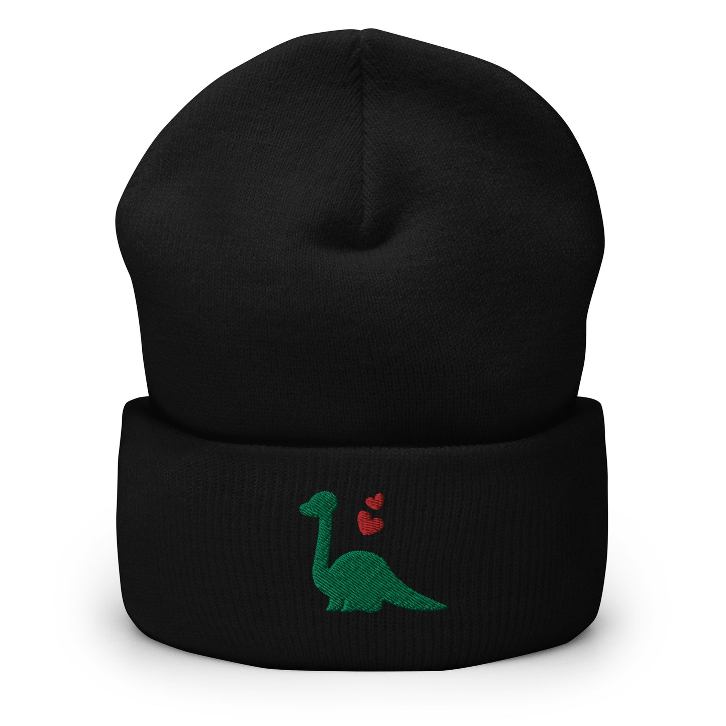 Dinosaur Lover Heart Cuffed Beanies