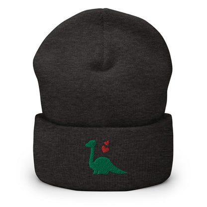 Dinosaur Lover Heart Cuffed Beanies