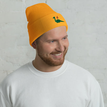 Dinosaur Lover Heart Cuffed Beanies