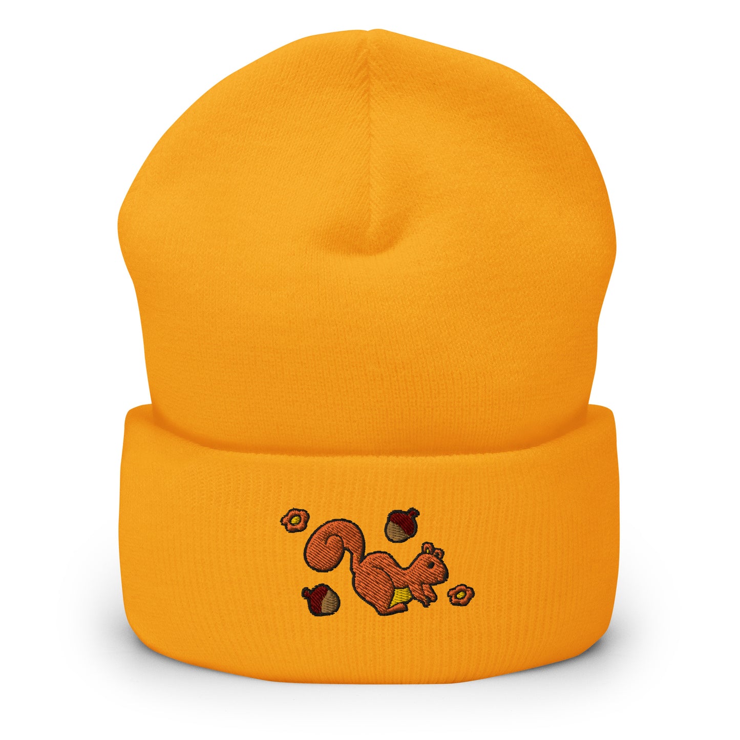 Squirrel Nutty Embroidered Knit Hat Beanies