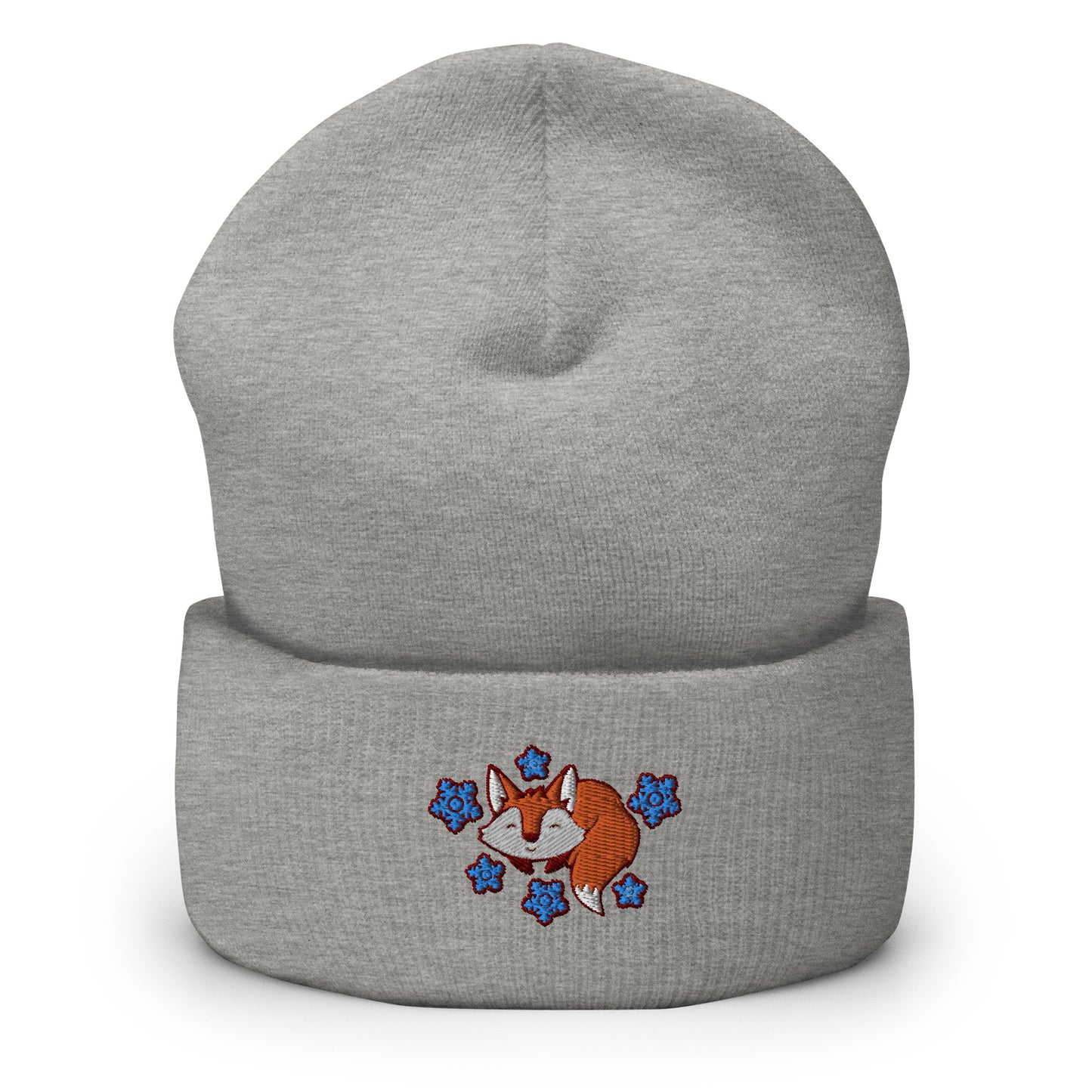 Fox Winter Men Women Embroidered Beanies