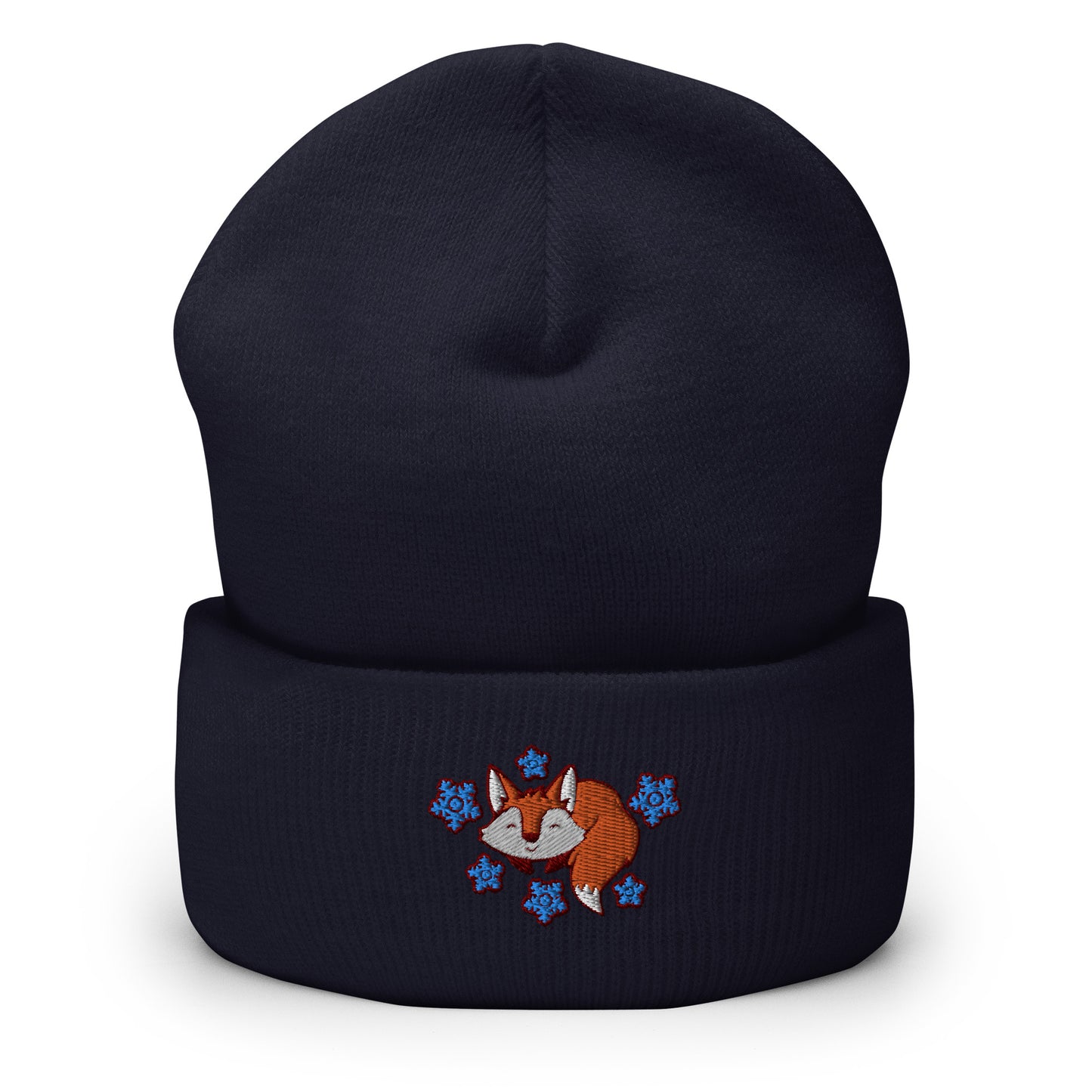 Fox Winter Men Women Embroidered Beanies