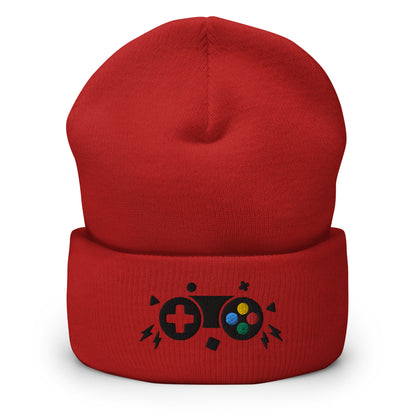 Gamer Remote Control Embroidered Knitted Beanies