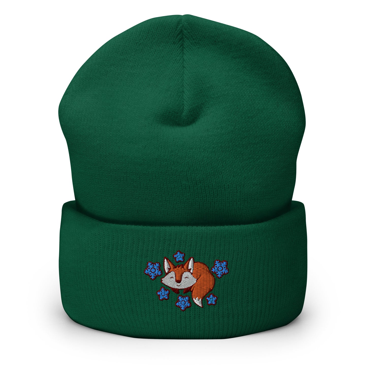 Fox Winter Men Women Embroidered Beanies