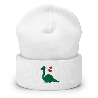 Dinosaur Lover Heart Cuffed Beanies