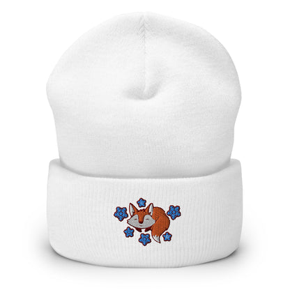 Fox Winter Men Women Embroidered Beanies