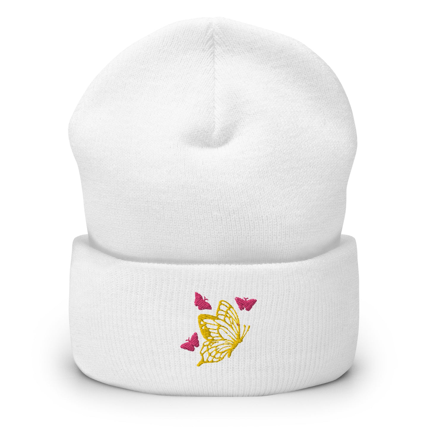 Butterfly Lover Embroidered Knit Hat Beanies