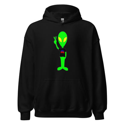 Alien Peace Sign Elephant Republican Unisex Dark Hoodie