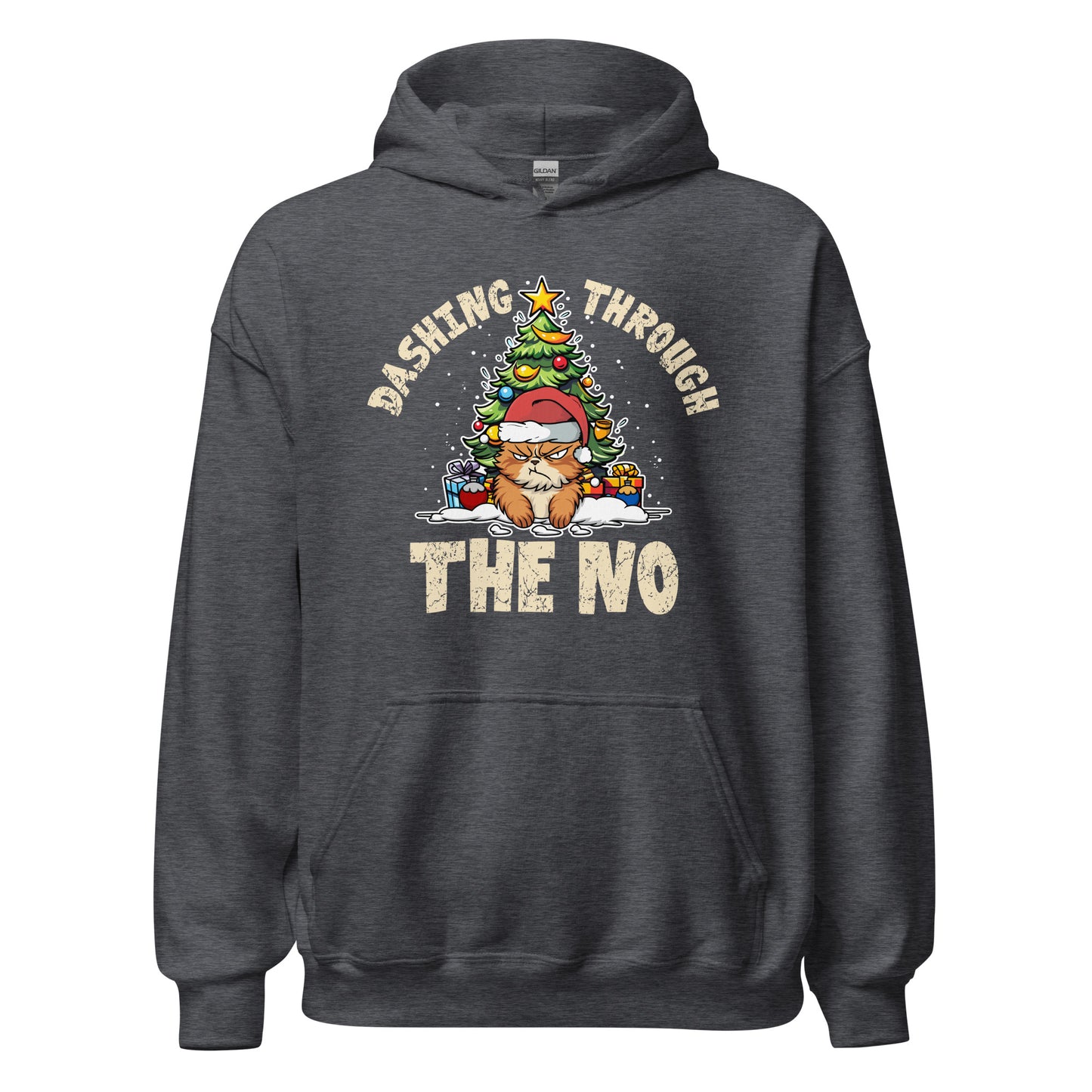 Dashing Through The No Funny Holiday Unisex Dark Hoodie